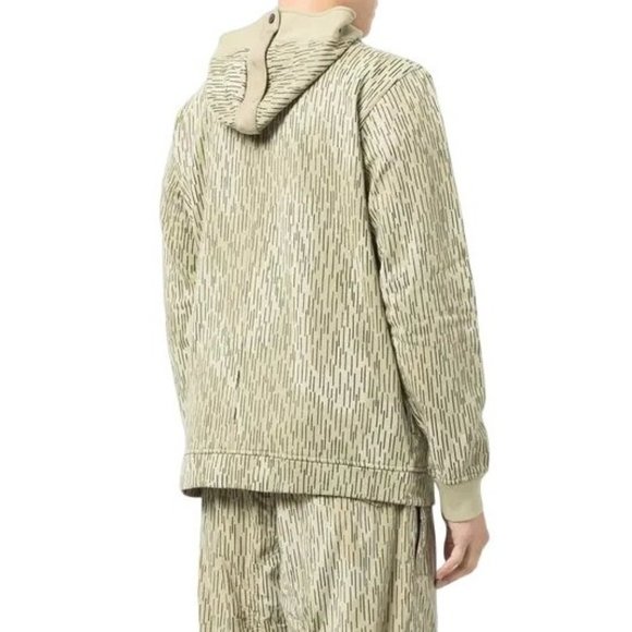 NEW Stone Island Light Tan Camouflage Print Cotton Hoodie Small - Picture 3 of 9